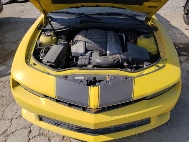 2G1FK1EJ0E9216013 - 2014 CHEVROLET CAMARO 2SS YELLOW photo 11