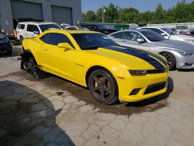 2G1FK1EJ0E9216013 - 2014 CHEVROLET CAMARO 2SS YELLOW photo 4