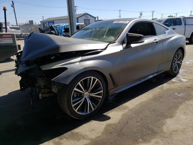 JN1EV7EK5JM340803 - 2018 INFINITI Q60 LUXE 300 GRAY photo 1