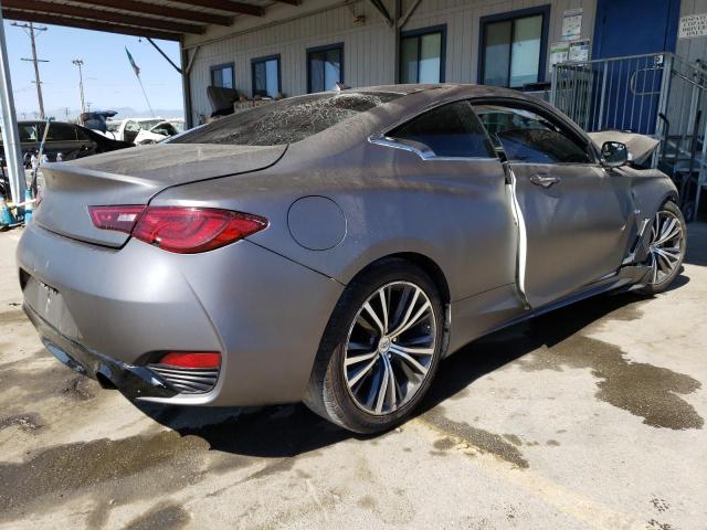 JN1EV7EK5JM340803 - 2018 INFINITI Q60 LUXE 300 GRAY photo 3