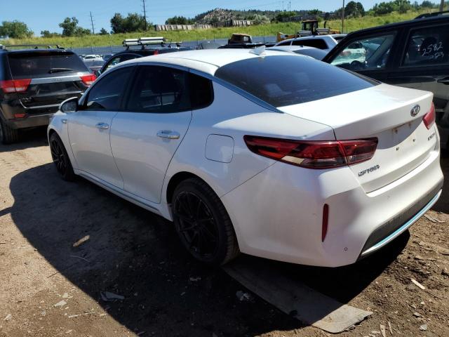 KNAGU4LE7L5044809 - 2020 KIA OPTIMA HYBRID EX WHITE photo 2