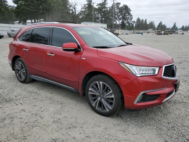 5J8YD7H55KL000661 - 2019 ACURA MDX SPORT HYBRID TECHNOLOGY RED photo 4