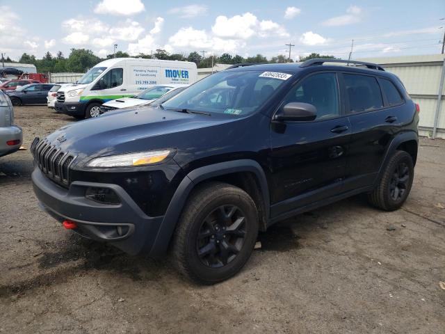 1C4PJMBS4HW614186 - 2017 JEEP CHEROKEE TRAILHAWK BLACK photo 1
