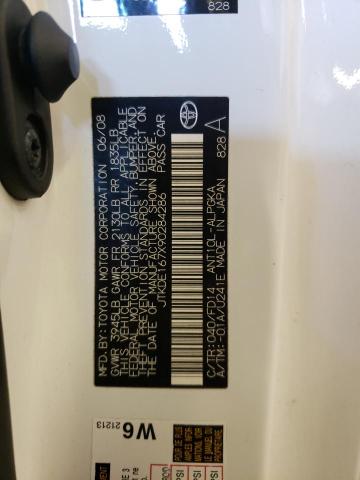 JTKDE167X90284286 - 2009 TOYOTA SCION TC WHITE photo 12