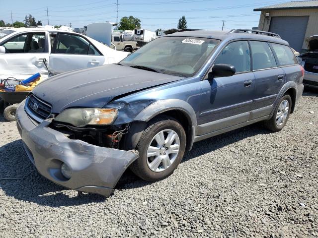 4S4BP61C657368452 - 2005 SUBARU LEGACY OUTBACK 2.5I BLUE photo 1