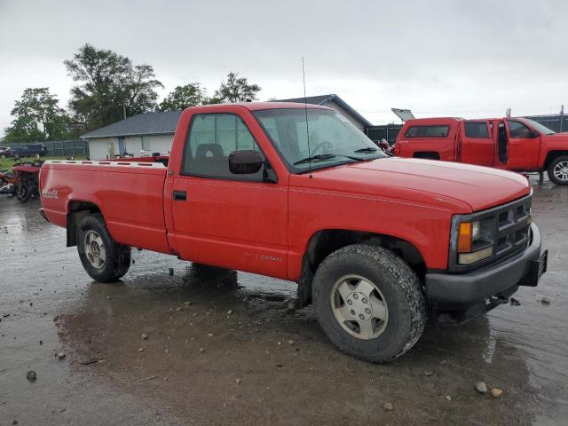 1GCEK14Z2PZ256404 - 1993 CHEVROLET CHEYENNE K1500 RED photo 4