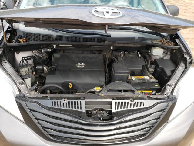 5TDZK3DC4CS231430 - 2012 TOYOTA SIENNA GRAY photo 12