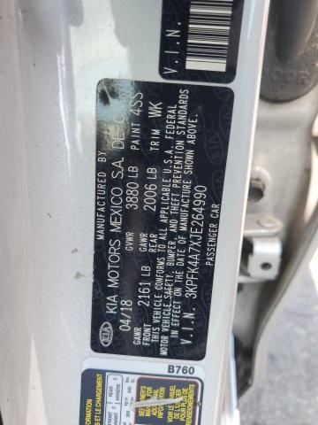 3KPFK4A7XJE264990 - 2018 KIA FORTE LX Gümüş foto 13