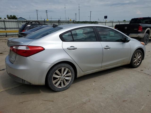 KNAFX4A68E5241862 - 2014 KIA FORTE LX SILVER photo 3