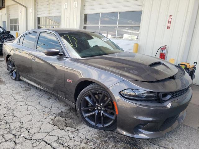 2C3CDXGJ9KH622348 - 2019 DODGE CHARGER SCAT PACK GRAY photo 4