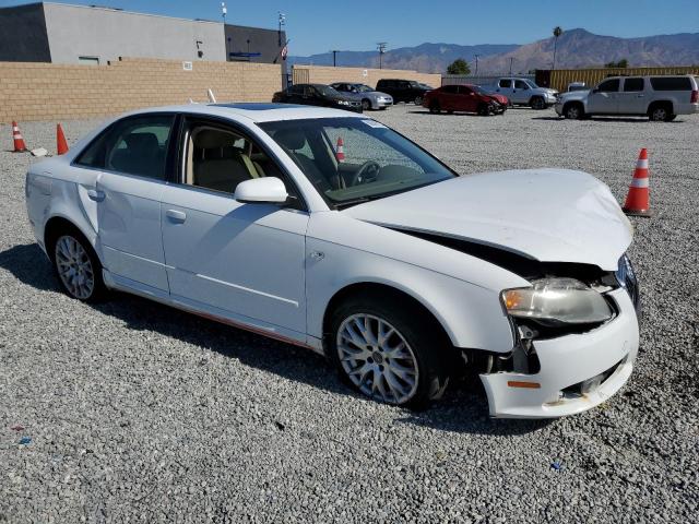 WAUAF78E88A165020 - 2008 AUDI A4 2.0T WHITE photo 4