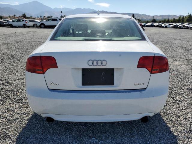 WAUAF78E88A165020 - 2008 AUDI A4 2.0T WHITE photo 6