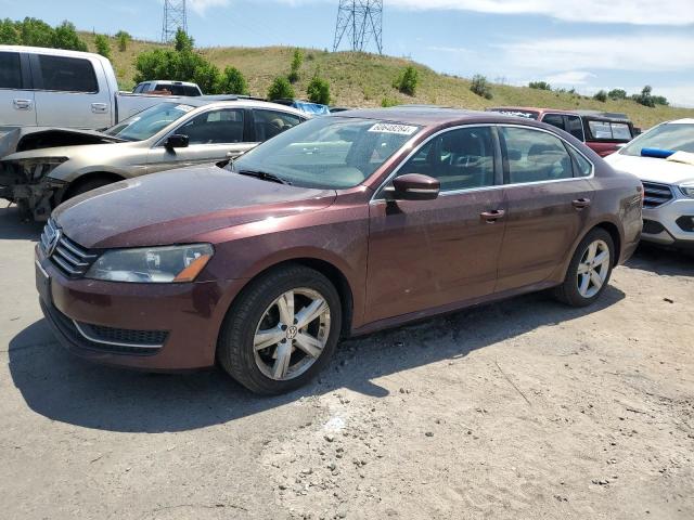 1VWBH7A35DC027909 - 2013 VOLKSWAGEN PASSAT SE MAROON photo 1