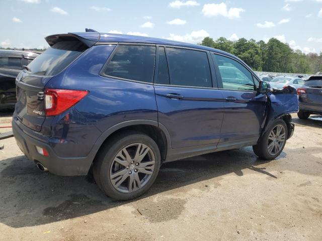 5FNYF8H52MB041642 - 2021 HONDA PASSPORT EXL BLUE photo 3