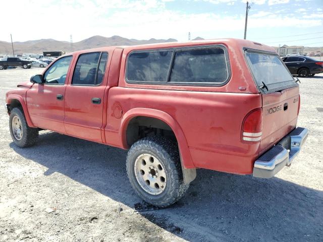 1B7HG2AN61S320871 - 2001 DODGE DAKOTA QUAD RED photo 2