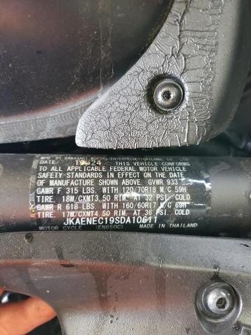 JKAENEC19SDA10611 - 2025 KAWASAKI EN650 C BLACK photo 9