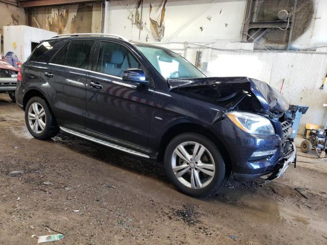 4JGDA5HB2CA057215 - 2012 MERCEDES-BENZ ML 350 4MATIC BLUE photo 4