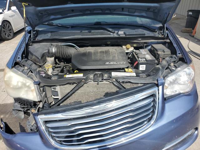 2C4RC1CG7CR116934 - 2012 CHRYSLER TOWN & COU TOURING L BLUE photo 12