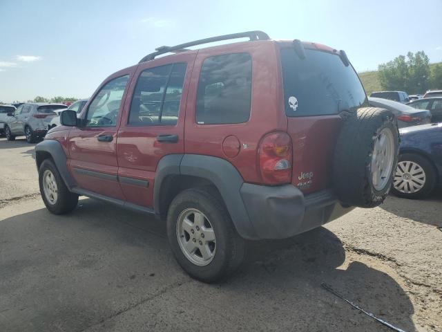 1J4GL48K67W505948 - 2007 JEEP LIBERTY SPORT RED photo 2