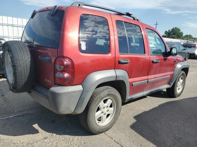 1J4GL48K67W505948 - 2007 JEEP LIBERTY SPORT RED photo 3