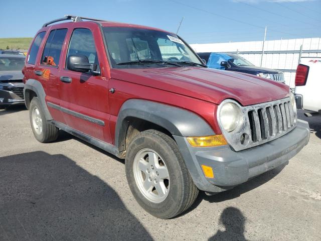 1J4GL48K67W505948 - 2007 JEEP LIBERTY SPORT RED photo 4