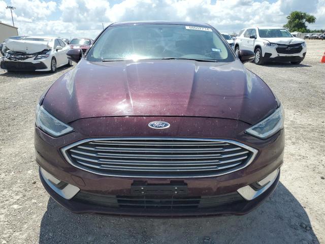 3FA6P0HD3HR129090 - 2017 FORD FUSION SE MAROON photo 5