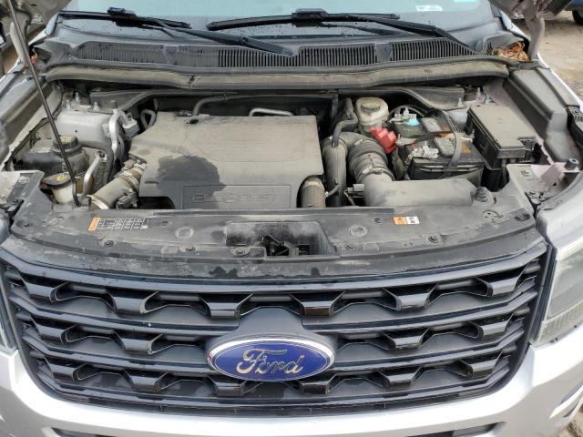 1FM5K8GT3HGA27433 - 2017 FORD EXPLORER SPORT SILVER photo 12