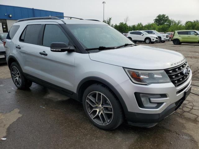 1FM5K8GT3HGA27433 - 2017 FORD EXPLORER SPORT SILVER photo 4