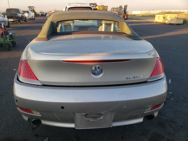 WBAEK73494B322764 - 2004 BMW 645 CI AUTOMATIC Күміс фото 6