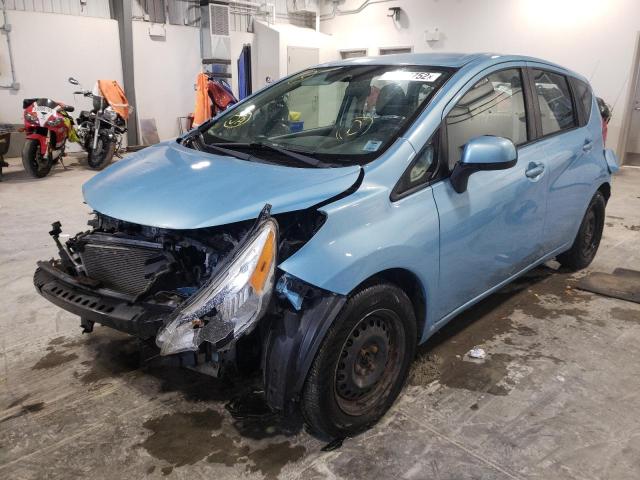 3N1CE2CP5EL377956 - 2014 NISSAN VERSA NOTE S BLUE photo 2