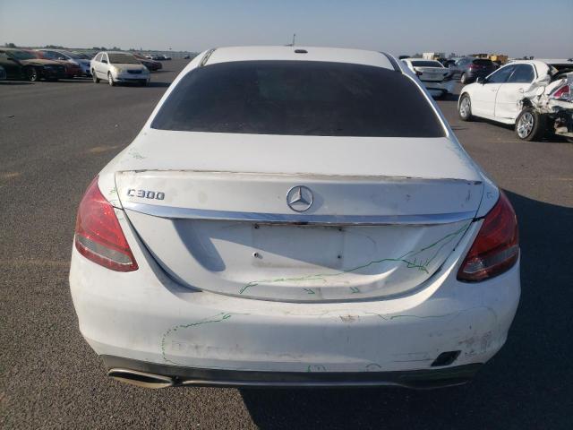 55SWF4JB2GU157930 - 2016 MERCEDES-BENZ C 300 WHITE photo 6