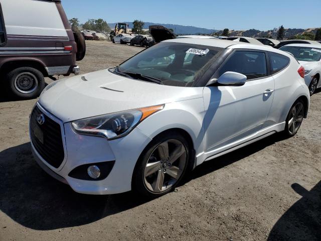 KMHTC6AE8FU226463 - 2015 HYUNDAI VELOSTER TURBO WHITE photo 1