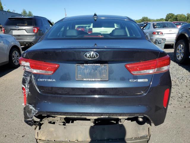 KNAGU4LE6H5017480 - 2017 KIA OPTIMA HYBRID BLUE photo 6