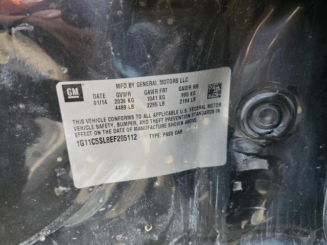 1G11C5SL8EF205112 - 2014 CHEVROLET MALIBU 1LT 灰色 照片 12