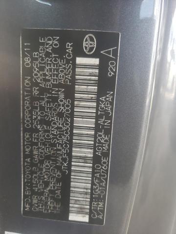 JTKJF5C75C3027005 - 2012 TOYOTA SCION TC Boz foto 12