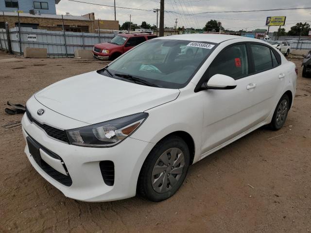 3KPA24AB1KE226581 - 2019 KIA RIO S WHITE photo 1