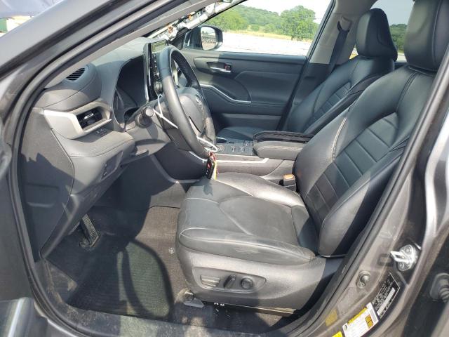 5TDGZRBH9NS588044 - 2022 TOYOTA HIGHLANDER XLE GRAY photo 7