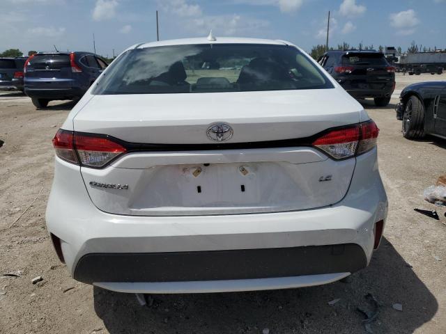 JTDEPMAE3N3009283 - 2022 TOYOTA COROLLA LE WHITE photo 6
