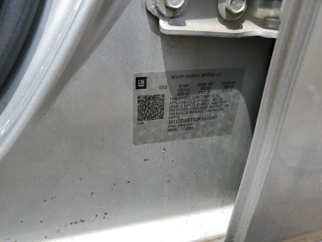 1G1ZD5ST3JF187287 - 2018 CHEVROLET MALIBU LT Gümüş foto 12