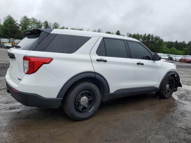 1FM5K8ABXMGA17492 - 2021 FORD EXPLORER POLICE INTERCEPTOR WHITE photo 3