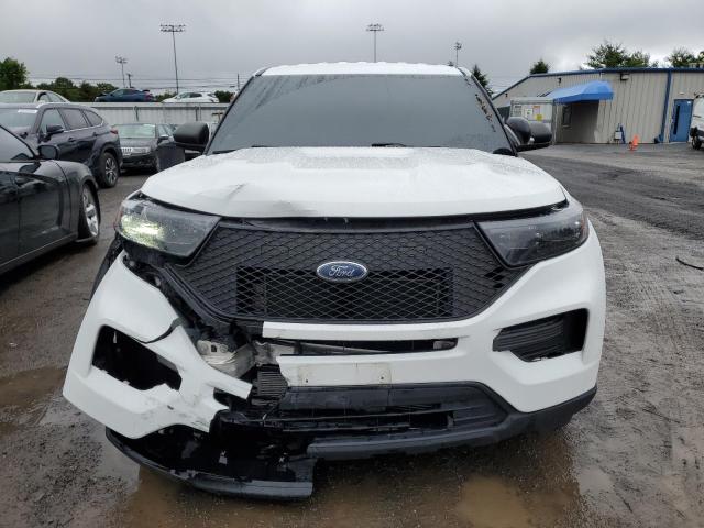 1FM5K8ABXMGA17492 - 2021 FORD EXPLORER POLICE INTERCEPTOR WHITE photo 5