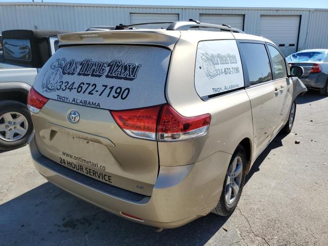 5TDKK3DC1CS242791 - 2012 TOYOTA SIENNA LE GOLD photo 4