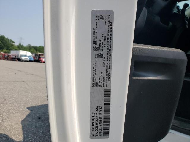 3C6LRVDG1ME518257 - 2021 RAM PROMASTER 2500 HIGH 白色 照片 13