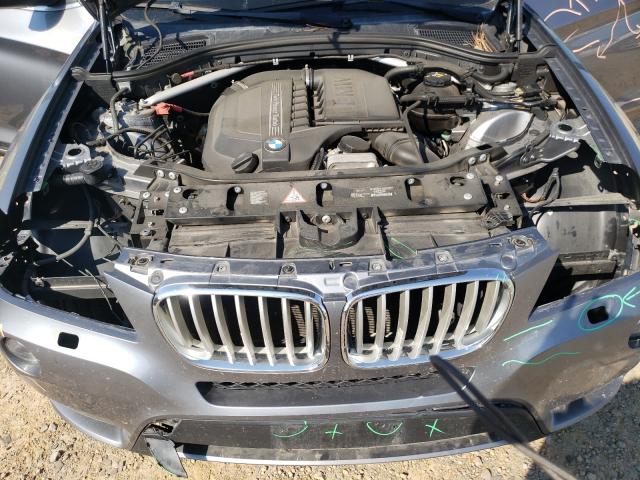 5UXWX7C50E0E77798 - 2014 BMW X3 XDRIVE35I SILVER photo 7