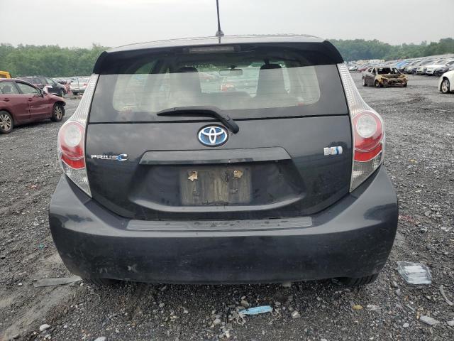 JTDKDTB32C1505302 - 2012 TOYOTA PRIUS C BLACK photo 6