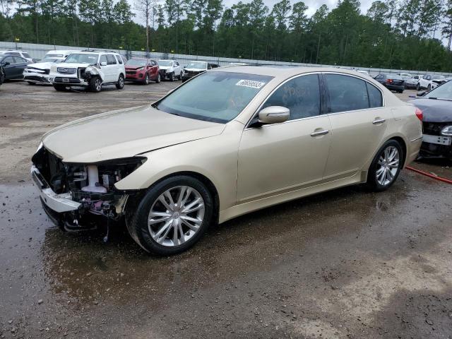 KMHGC4DD7CU206516 - 2012 HYUNDAI GENESIS 3.8L GOLD photo 1