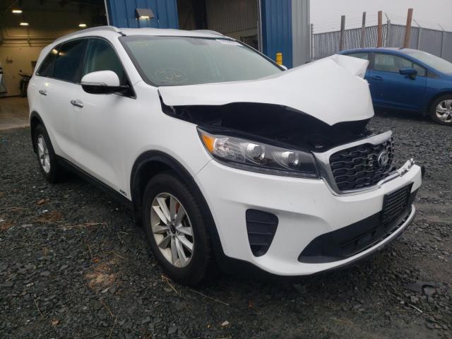 5XYPGDA3XKG441982 - 2019 KIA SORENTO L WHITE photo 1