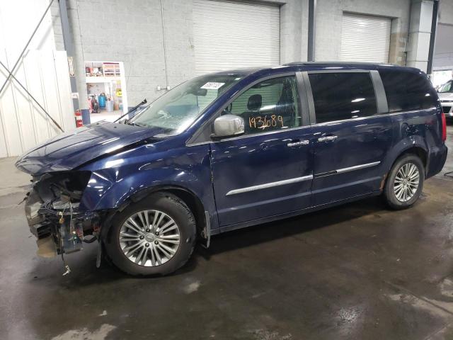 2C4RC1CG0DR588474 - 2013 CHRYSLER TOWN & COU TOURING L BLUE photo 1