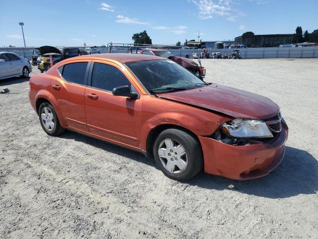 1B3LC46K08N598403 - 2008 DODGE AVENGER SE ORANGE photo 4