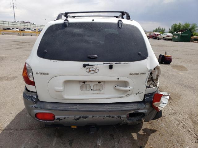 KM8SC83D01U087594 - 2001 HYUNDAI SANTA FE GLS WHITE photo 6